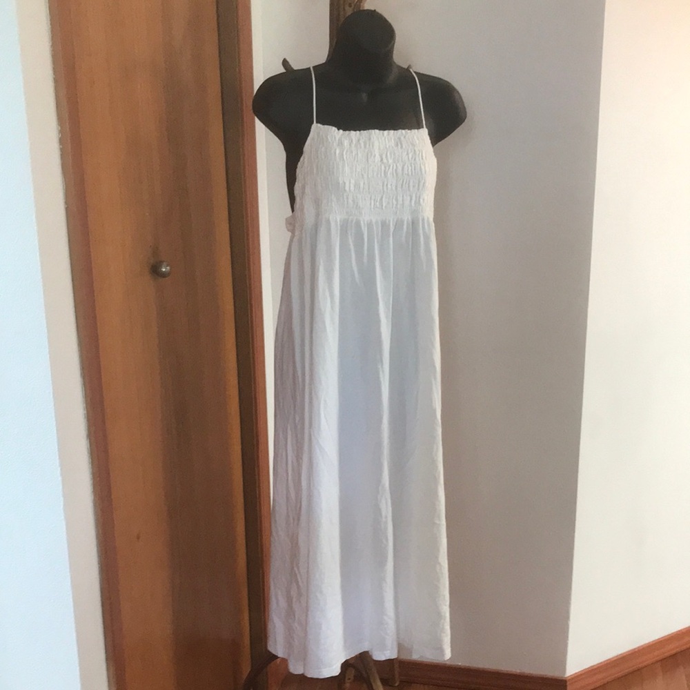 Elegant White Maxi Dress Zara NEW